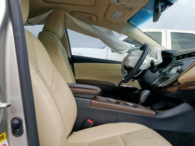 4T1BK1EB8FU142967 - 2015 TOYOTA AVALON XLE GOLD photo 5