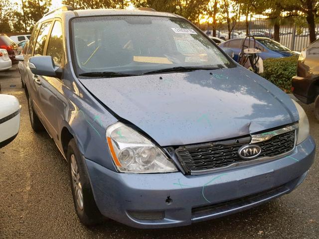 KNDMG4C77C6443700 - 2012 KIA SEDONA LX BLUE photo 1