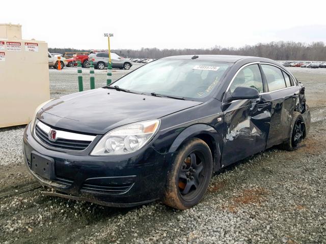 1G8ZS57B89F101913 - 2009 SATURN AURA XE BLACK photo 2