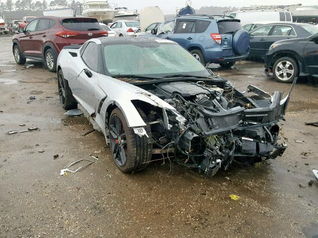 1G1YD2D78E5134333 - 2014 CHEVROLET CORVETTE S SILVER photo 1