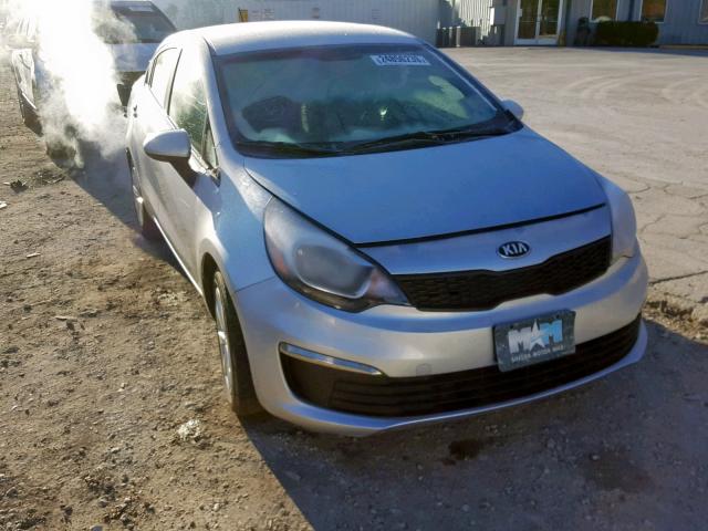 KNADM4A34G6685145 - 2016 KIA RIO LX SILVER photo 1