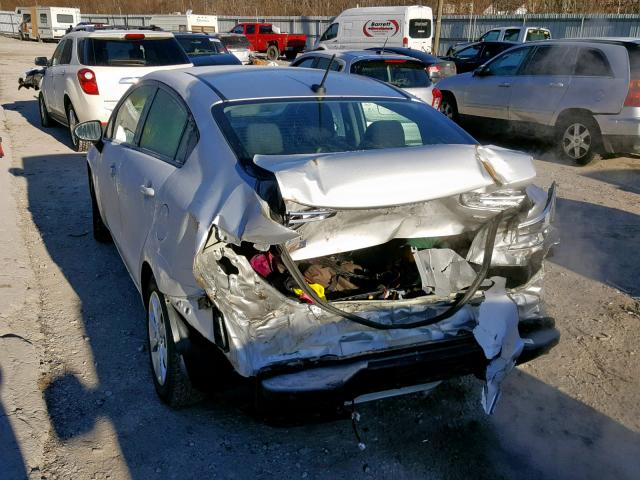 KNADM4A34G6685145 - 2016 KIA RIO LX SILVER photo 3