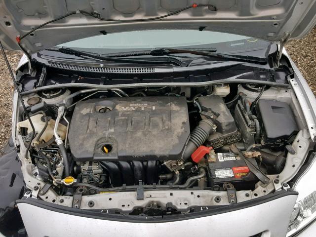 1NXBU40E29Z146384 - 2009 TOYOTA COROLLA BA SILVER photo 7