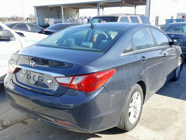 5NPEB4AC4DH745049 - 2013 HYUNDAI SONATA GLS BLACK photo 4