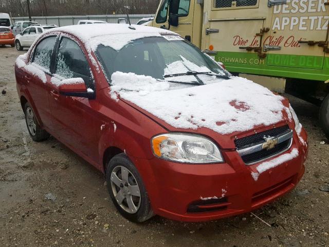 KL1TD5DE7AB134294 - 2010 CHEVROLET AVEO LS RED photo 1