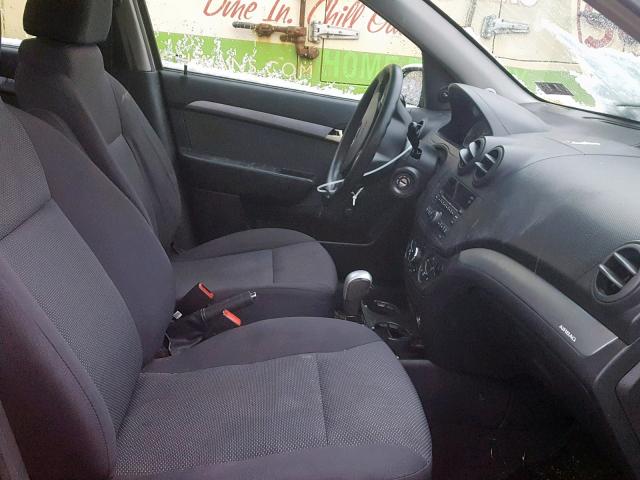 KL1TD5DE7AB134294 - 2010 CHEVROLET AVEO LS RED photo 5