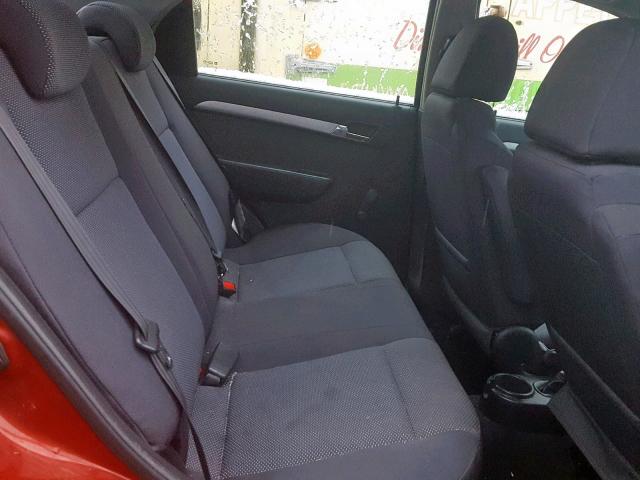 KL1TD5DE7AB134294 - 2010 CHEVROLET AVEO LS RED photo 6