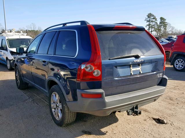 YV1CZ91H941059912 - 2004 VOLVO XC90 T6 BLUE photo 3