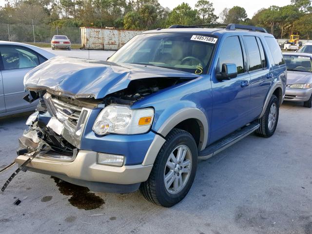 1FMEU64E79UA12540 - 2009 FORD EXPLORER E BLUE photo 2