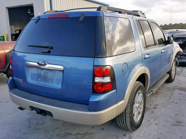 1FMEU64E79UA12540 - 2009 FORD EXPLORER E BLUE photo 4