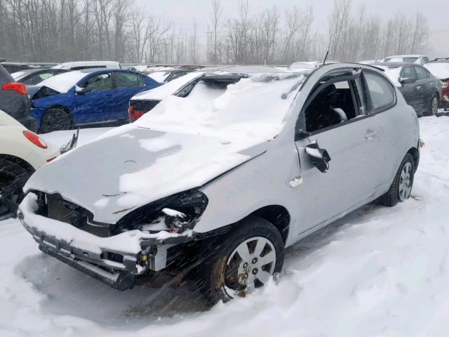 KMHCM3ACXAU180900 - 2010 HYUNDAI ACCENT BLU SILVER photo 2