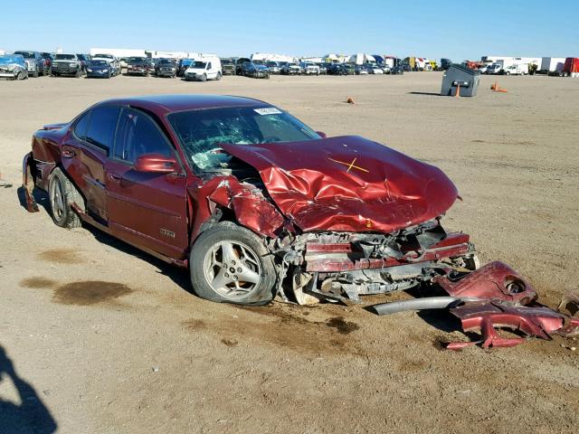 1G2WR52121F167000 - 2001 PONTIAC GRAND PRIX BURGUNDY photo 1