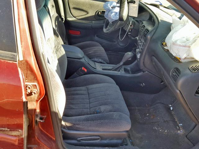 1G2WR52121F167000 - 2001 PONTIAC GRAND PRIX BURGUNDY photo 5