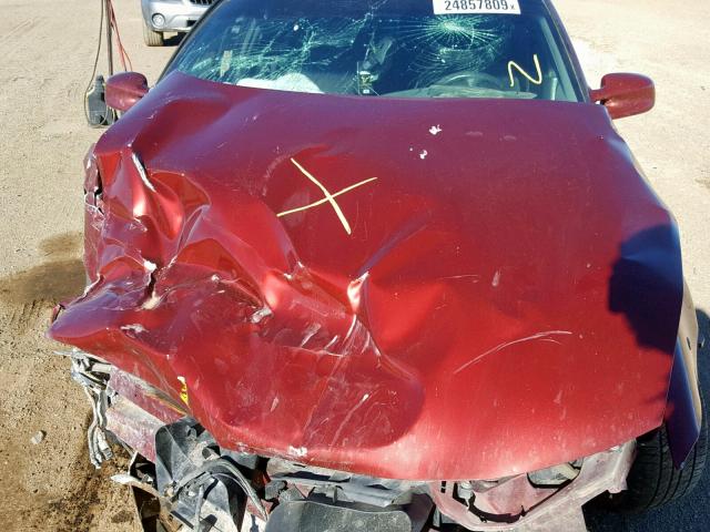 1G2WR52121F167000 - 2001 PONTIAC GRAND PRIX BURGUNDY photo 7