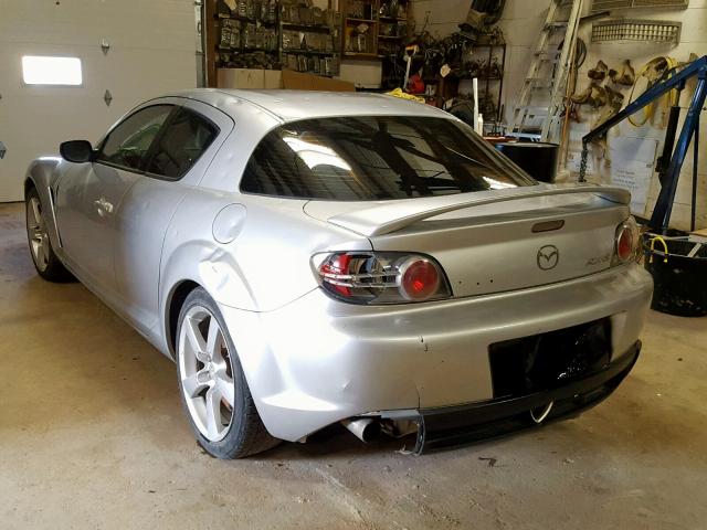 JM1FE17N840118256 - 2004 MAZDA RX8 SILVER photo 3