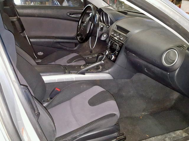 JM1FE17N840118256 - 2004 MAZDA RX8 SILVER photo 5