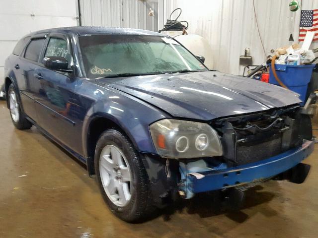 2D4FV48V65H177225 - 2005 DODGE MAGNUM SXT BLUE photo 1