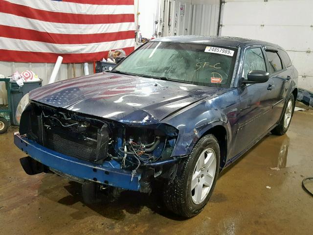 2D4FV48V65H177225 - 2005 DODGE MAGNUM SXT BLUE photo 2