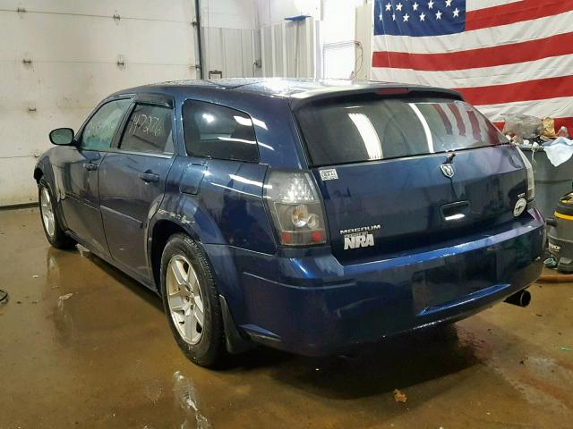 2D4FV48V65H177225 - 2005 DODGE MAGNUM SXT BLUE photo 3