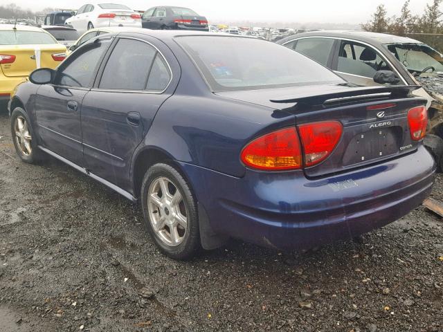 1G3NL52T31C161895 - 2001 OLDSMOBILE ALERO GL BLUE photo 3