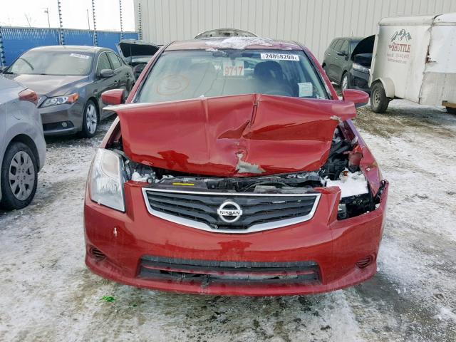 3N1AB6APXAL703545 - 2010 NISSAN SENTRA 2.0 RED photo 9