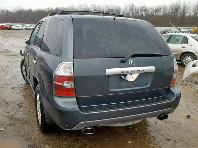 2HNYD18856H501388 - 2006 ACURA MDX TOURIN GREEN photo 3