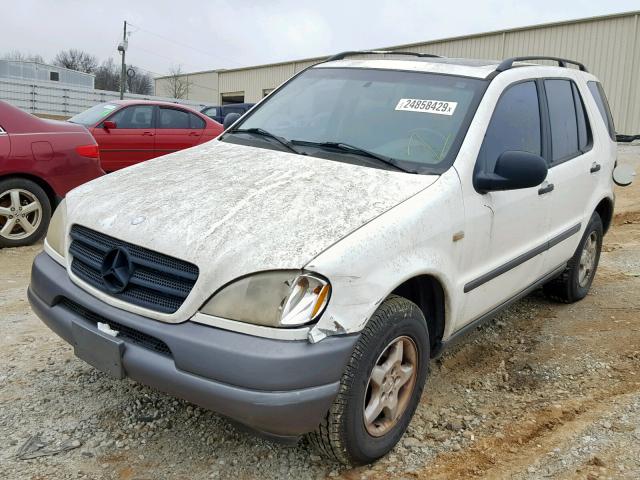 4JGAB54E7XA139124 - 1999 MERCEDES-BENZ ML 320 WHITE photo 2