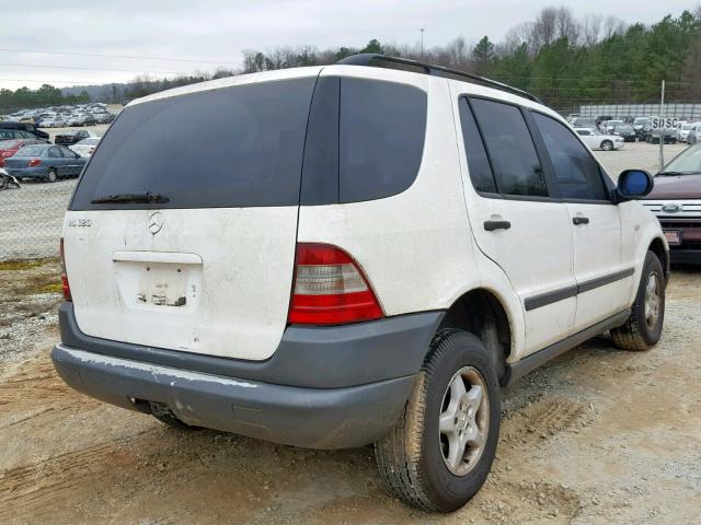 4JGAB54E7XA139124 - 1999 MERCEDES-BENZ ML 320 WHITE photo 4