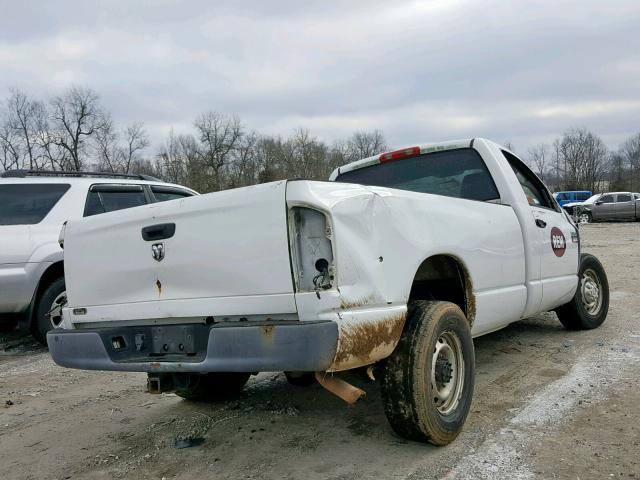 3D7KR26D18G243155 - 2008 DODGE RAM 2500 S WHITE photo 4