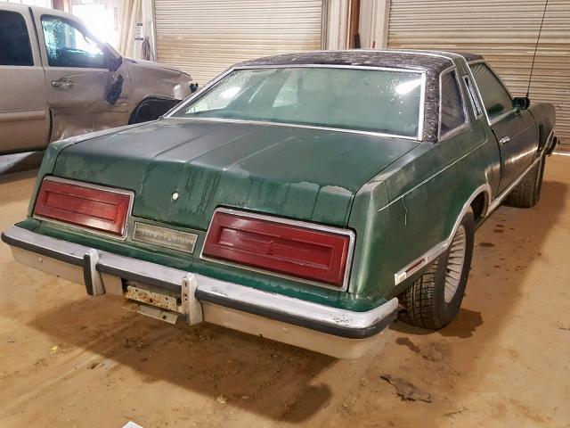 9G87H166690 - 1979 FORD T BIRD GREEN photo 4