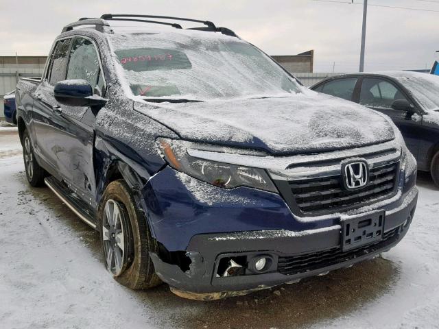 5FPYK3F50JB007414 - 2018 HONDA RIDGELINE BLUE photo 1