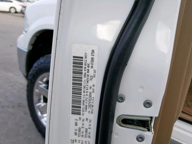 1C6RD7NT8CS305401 - 2012 DODGE RAM 1500 L WHITE photo 10