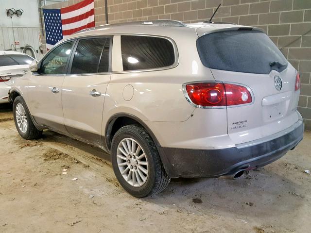 5GAER23728J213698 - 2008 BUICK ENCLAVE CX TAN photo 3