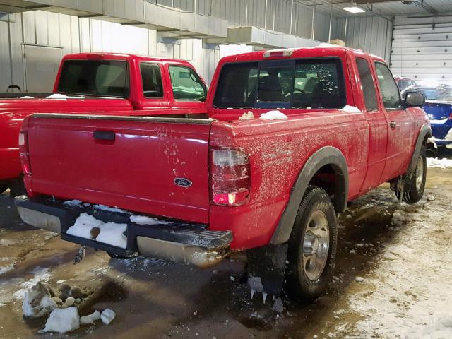 1FTZR15E31PB77030 - 2001 FORD RANGER SUP RED photo 4