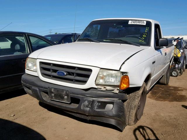 1FTYR10D93PA88592 - 2003 FORD RANGER WHITE photo 2