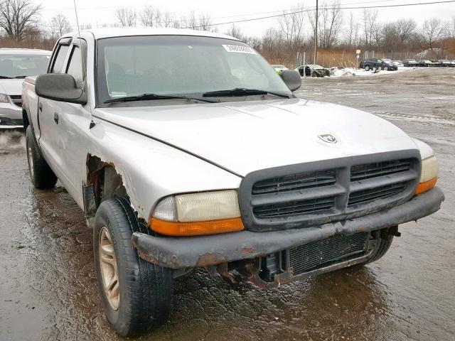 1B7HL2AX91S254815 - 2001 DODGE DAKOTA QUA GRAY photo 1