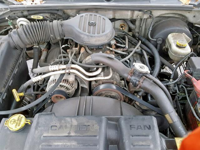 1B7HL2AX91S254815 - 2001 DODGE DAKOTA QUA GRAY photo 7