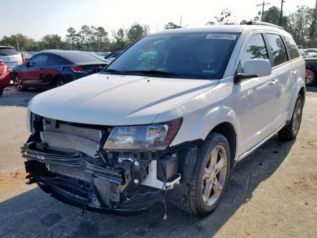 3C4PDCGB7GT141527 - 2016 DODGE JOURNEY CR WHITE photo 2