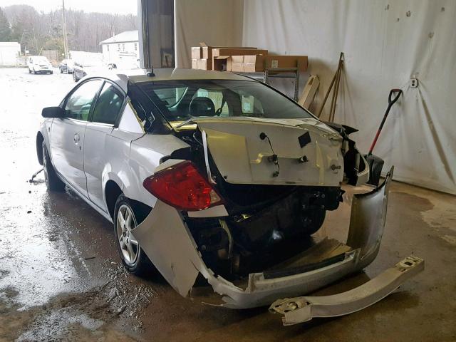 1G8AN15F67Z100452 - 2007 SATURN ION LEVEL SILVER photo 3