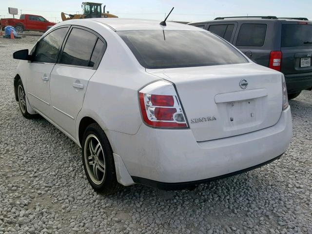 3N1AB61E98L701648 - 2008 NISSAN SENTRA 2.0 WHITE photo 3