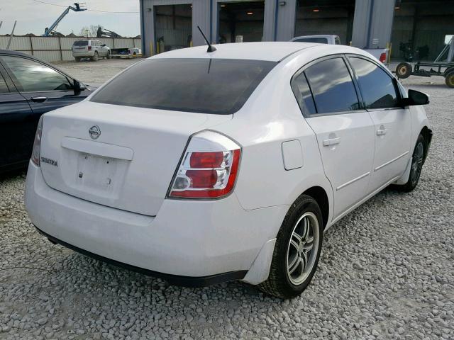 3N1AB61E98L701648 - 2008 NISSAN SENTRA 2.0 WHITE photo 4