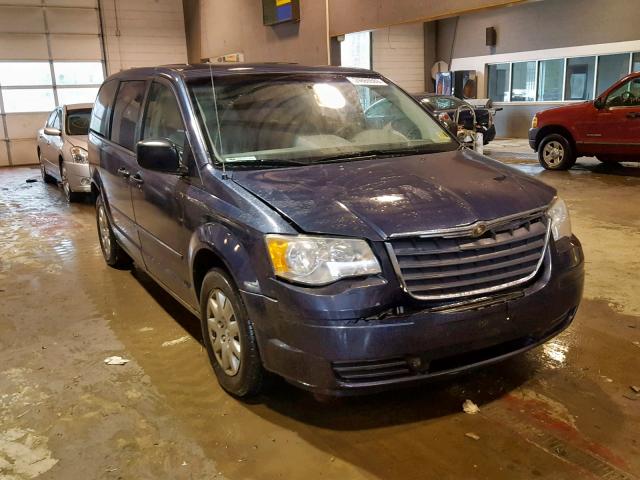 2A8HR44H38R647230 - 2008 CHRYSLER TOWN & COU BLUE photo 1