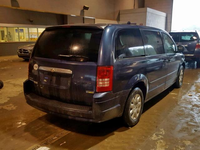 2A8HR44H38R647230 - 2008 CHRYSLER TOWN & COU BLUE photo 4