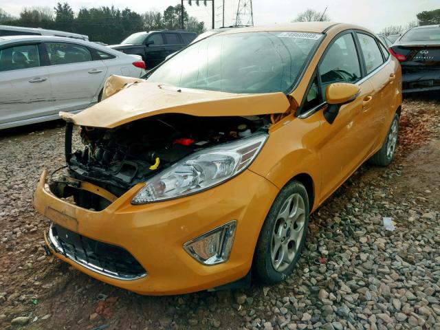 3FADP4CJ5DM183235 - 2013 FORD FIESTA TIT YELLOW photo 2