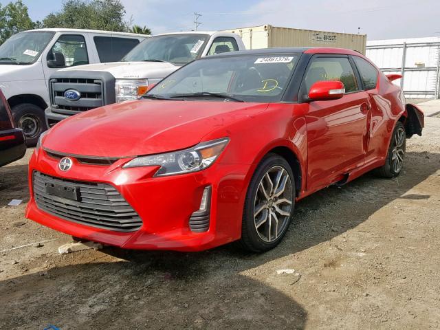 JTKJF5C76FJ003795 - 2015 TOYOTA SCION TC წითელი ფოტო 2
