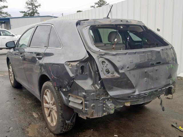 4T3BA3BB4AU016995 - 2010 TOYOTA VENZA BASE GRAY photo 3