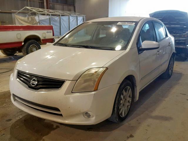 3N1AB6AP4CL770659 - 2012 NISSAN SENTRA 2.0 WHITE photo 2