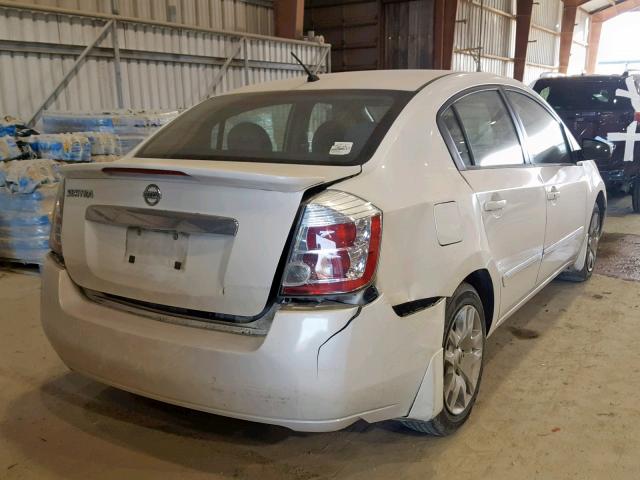 3N1AB6AP4CL770659 - 2012 NISSAN SENTRA 2.0 WHITE photo 4