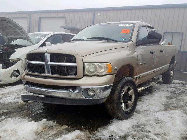 1D7KU28633J538374 - 2003 DODGE RAM 2500 S GOLD photo 2