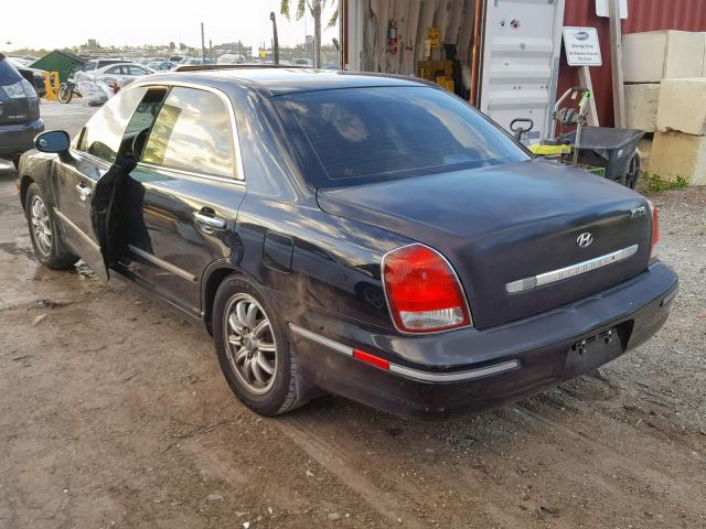 KMHFU45E53A254307 - 2003 HYUNDAI XG 350 BLACK photo 3